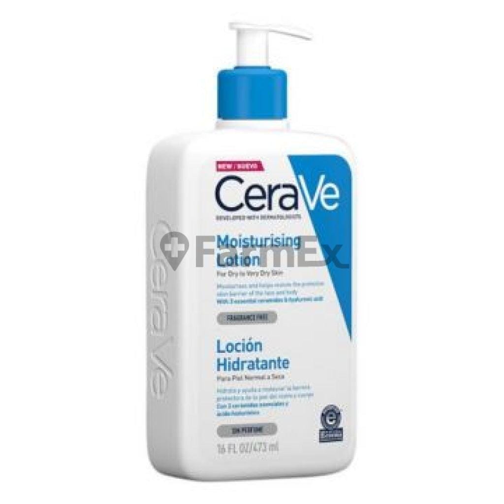 Ceravé Loción Hidratante Para Piel Seca a Muy Seca x 473 mL Farmex-VidaTres-Persistente
